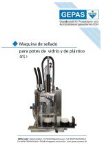 Maquina de sellado para potes de vidrio y de plástico SFS 1 - 1