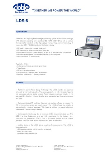 Partial Discharge: LDS-6