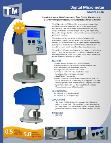 49-87 Digital Micrometer