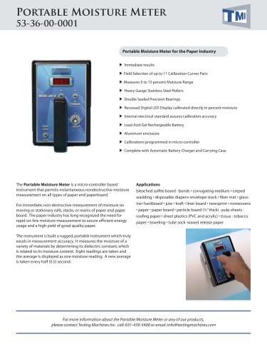 53-36 Portable Moisture Meter