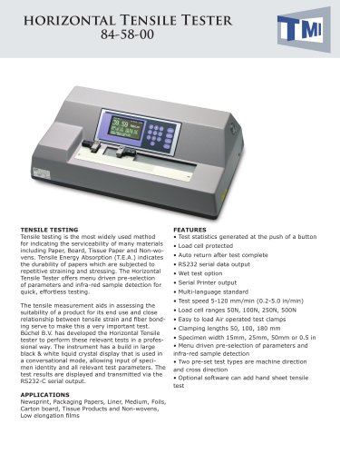 horizontal tensile testing machine 