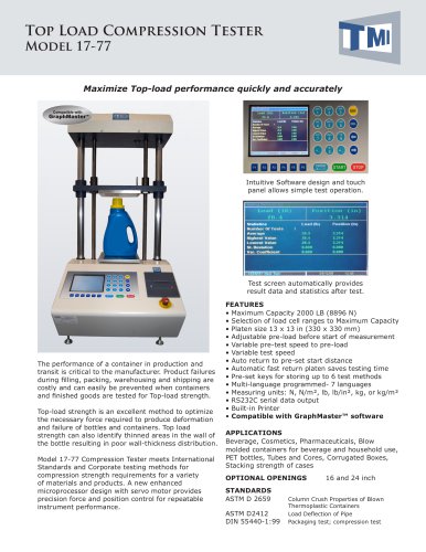 Top Load Compression Tester