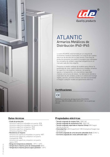 Atlantic Armarios Metalicos de Distribucion IP40-IP65