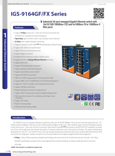 IGS-9164GF／FX Series