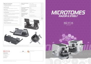 MICROS Modular Manual Rotary Microtomes