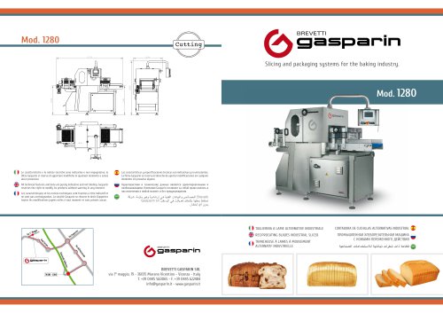 Mod.1280 Reciprocating blades industrial slicer