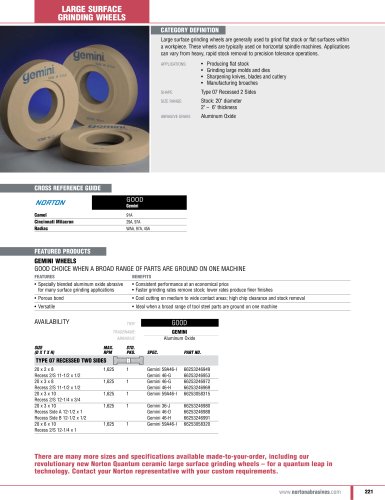 Catalog - Surface Grinding Wheels and Segments