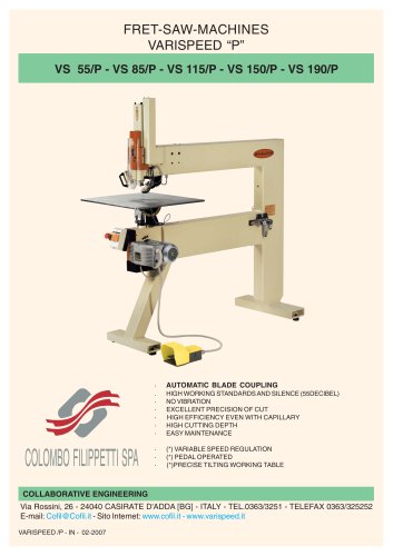 FRET-SAW-MACHINES VARISPEED “P”