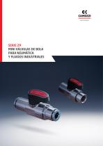 SERIE 29 MINI VÁLVULAS DE BOLA PARA NEUMÁTICA Y FLUIDOS INDUSTRIALES - 1