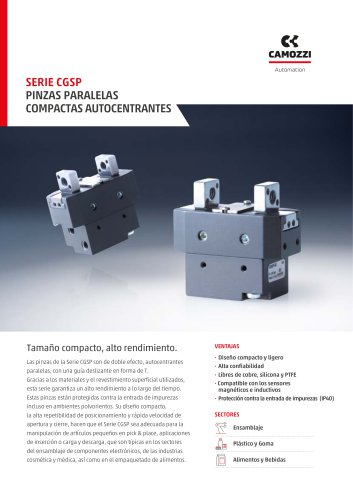 Serie CGSP pinzas paralelas compactas autocentrantes ES