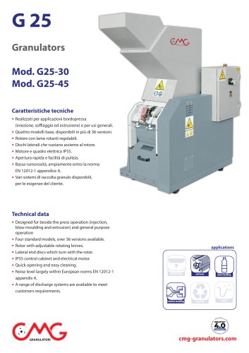 G 25 Granulators