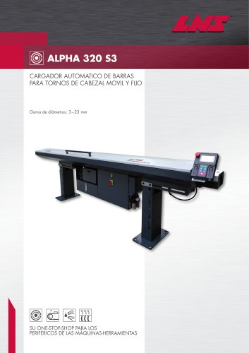 Alimentador / Cargador automatico de barras largas ALPHA 320 S3