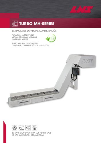 Transportador de virutas con filtración integrada Turbo MH-Series Brochure ES