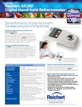 AR200 Automatic Digital Refractometer brochure