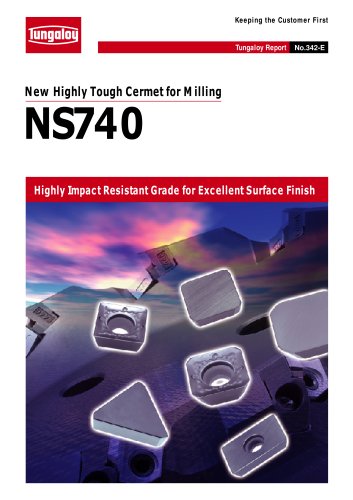 New Highly Tough Cermet for Milling   NS740