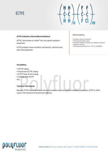 Datasheet material: ECTFE