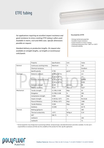 ETFE tubing