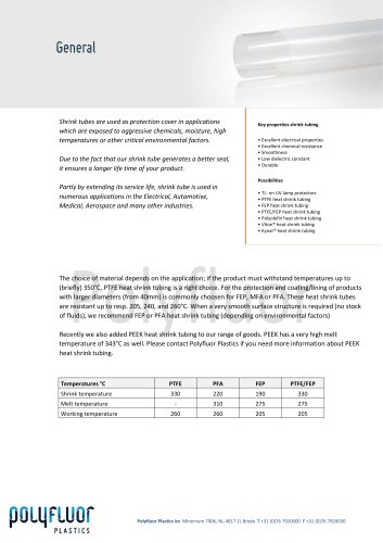 Heat shrink tubing, general