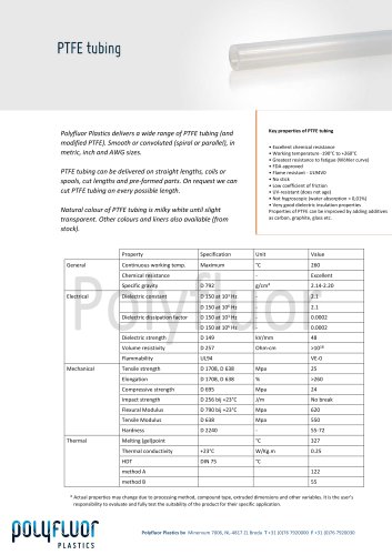 PTFE tubing