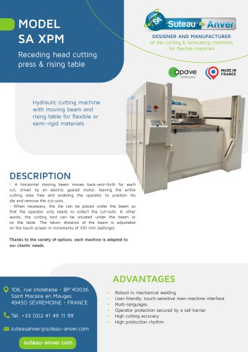 Product sheet &ndash; SA XPM EN