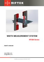 Width Measurement System RF590 Manual