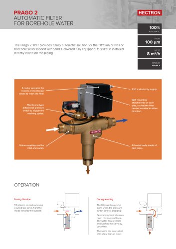 Automatic filter for well water