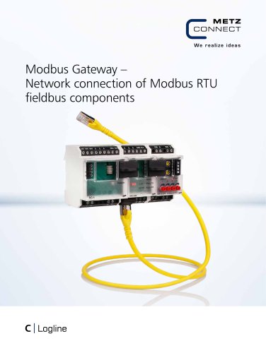 C|Logline - Modbus Gateway – Network connection of Modbus RTU fieldbus components