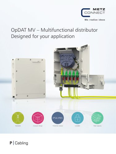 OpDAT MV – Multifunctional distributor Designed for your application