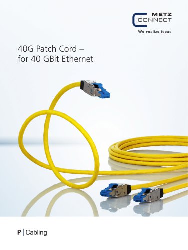 P|Cabling - 40G Patch Cord – for 40 Gbit Ethernet