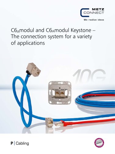 P|Cabling - C6Amodul and C6Amodul Keystone – The connection system for a variety of applications