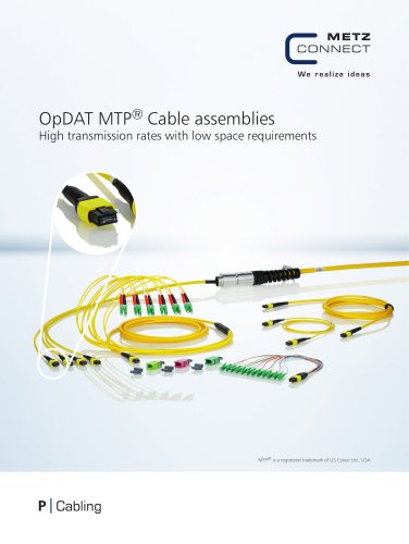 P|Cabling - OpDAT MTP® Cable assemblies