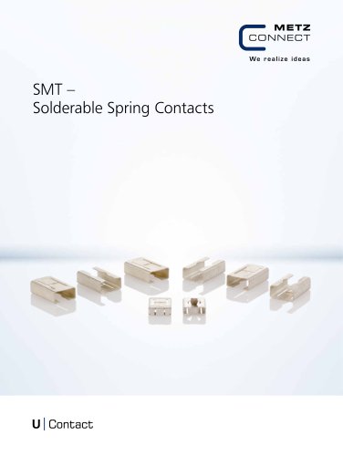 U|Contact - SMT – Solderable Spring Contacts