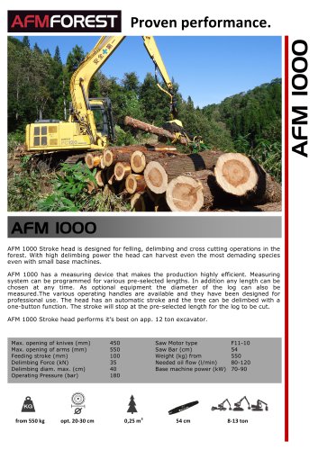 AFM 1000 stroke head