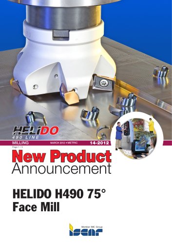 HELIDO H490 75° Face Mill