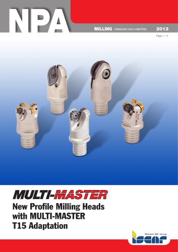 New Profile Milling Heads with MULTI-MASTER T15 Adaptation