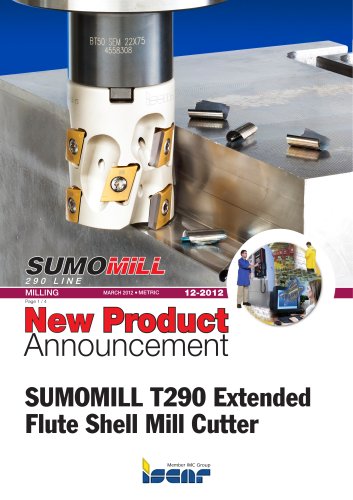 SUMOMILL T290 Extended Flute Shell Mill Cutter