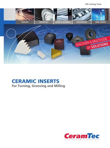 Ceramic Inserts For Turning, Grooving and Milling