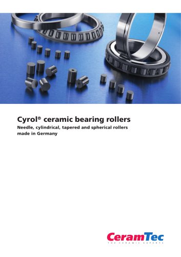 Cyrol® ceramic bearing rollers