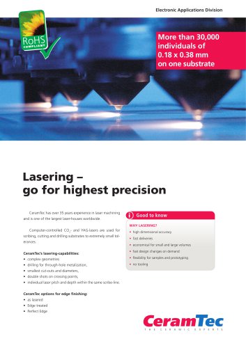 Lasering ? go for highest precision