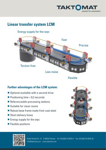 Linear transfer system LCM