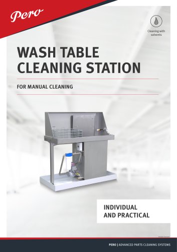 WASH TABLE CLEANING STATION