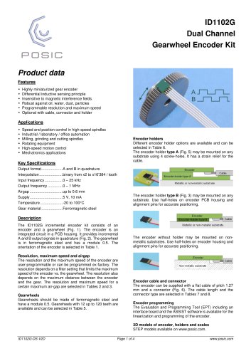 ID1102G Dual ChannelGearwheel Encoder Kit