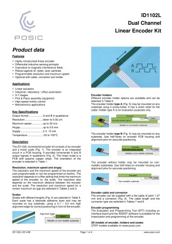 ID1102L Dual Channel Linear Encoder Kit