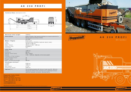 DOPPSTADT AK 230 PROFI