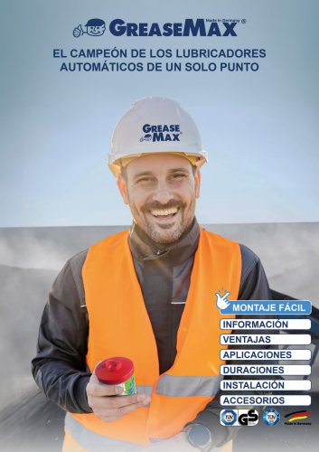 Lubricador autom&aacute;tico GREASEMAX&reg; Folleto