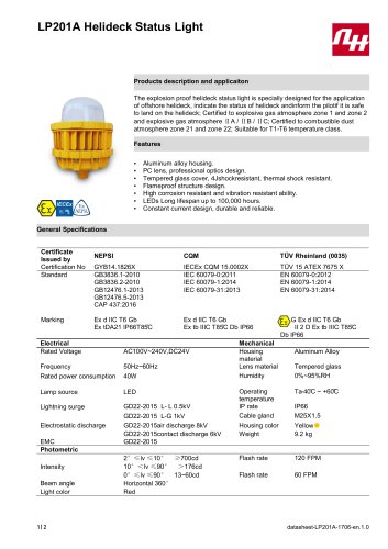 LP201A Helideck Status Light