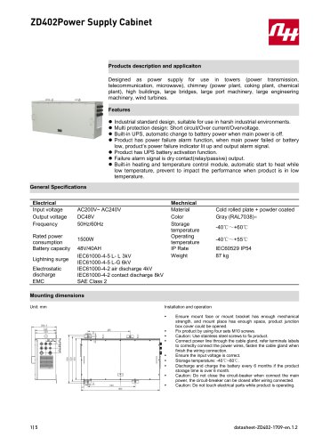 ZD402Power Supply Cabinet