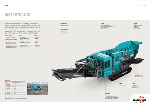 Powerscreen Metrotrak HA Crushing Brochure