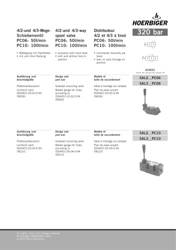 Directional control valves