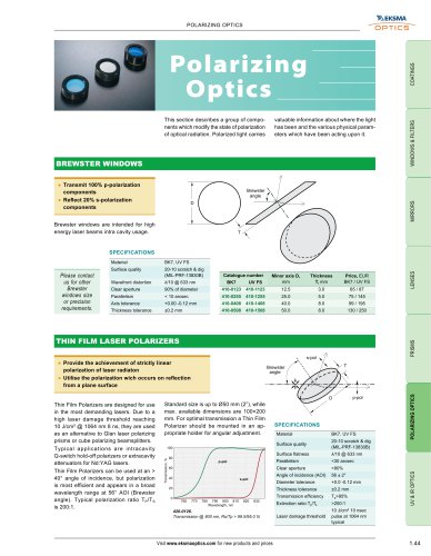 Polarizing Optics | EKSMA Optics